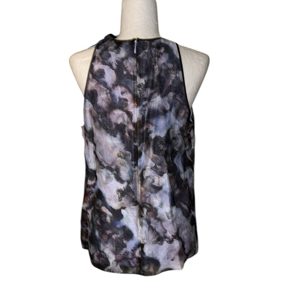 LN Marie Oliver Indira Silk Linen Bow Detail Sleeveless Tank Top in Geode - S - Picture 11 of 16